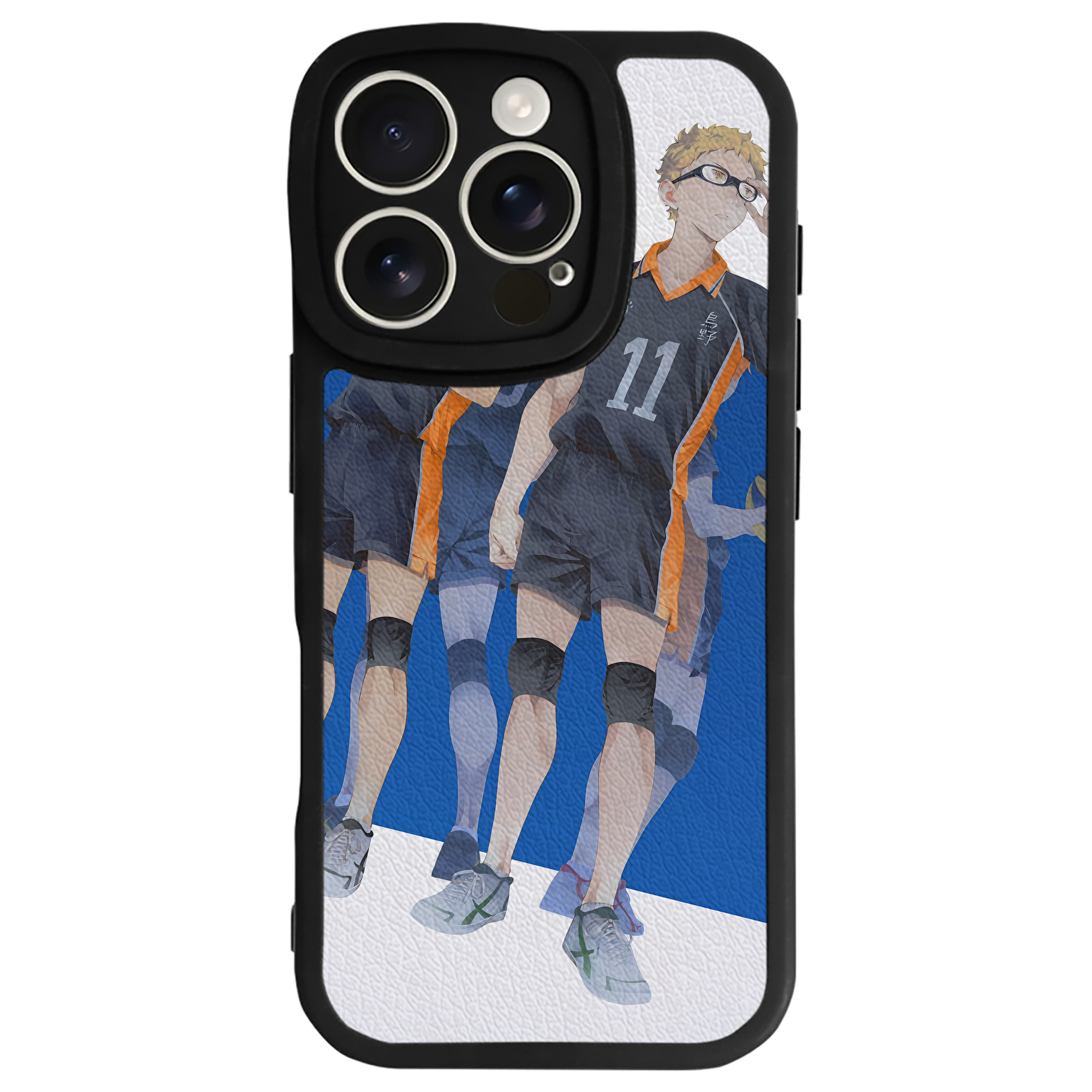 （画像用） ハイキュー!! Haikyu!! 【iPhone 16シリーズ対応】シリコンスマホケース（レザー調） 材質：シリコン